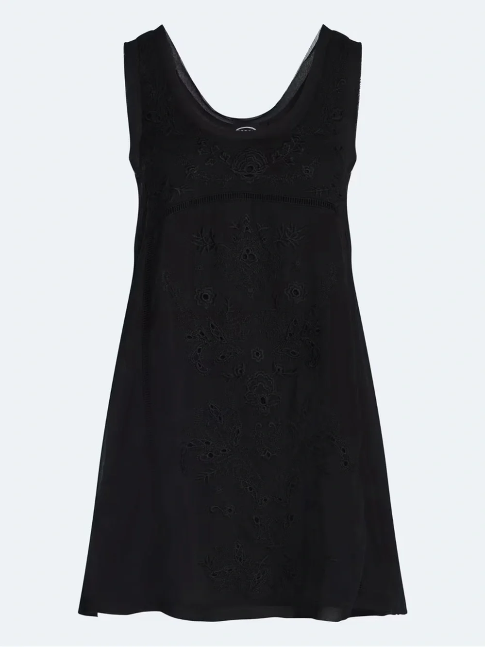 Embroidered mini dress